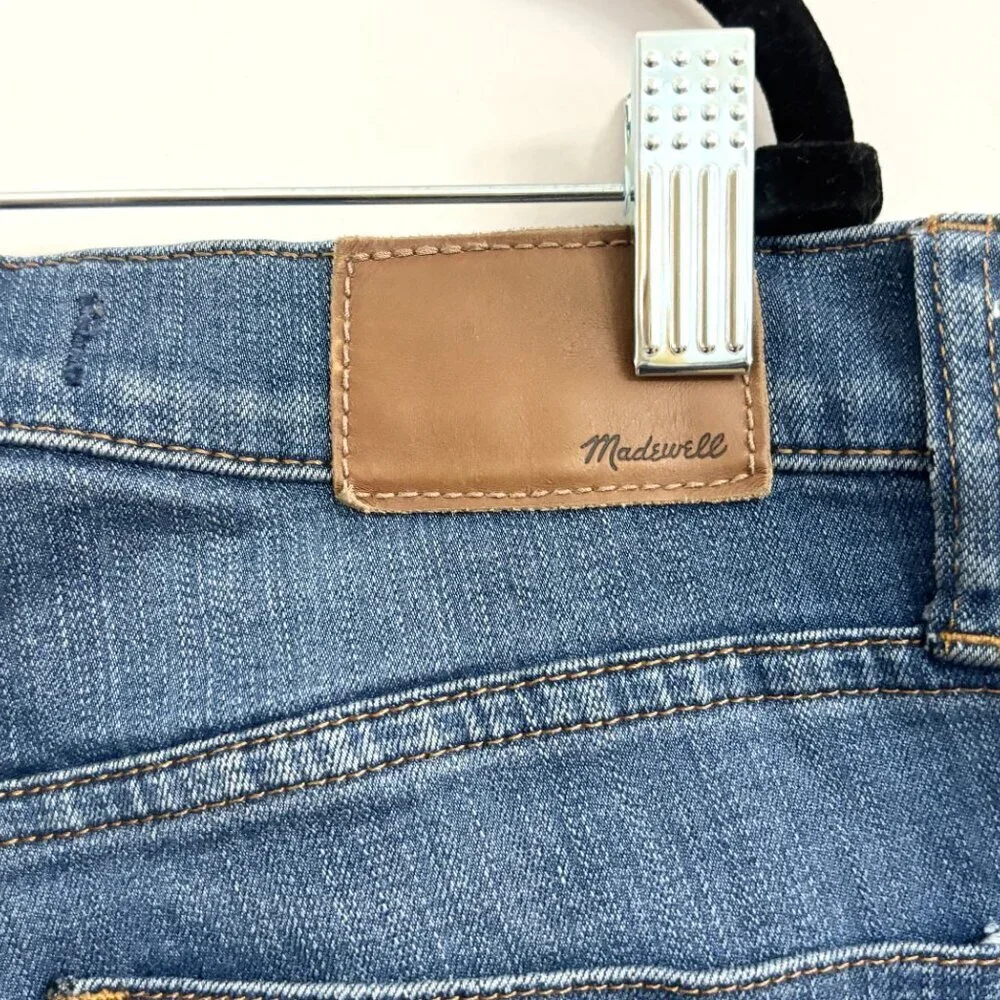 High Rise Madewell Medium Blue Denim Skinny Roadtripper Jeans - sz 27 - Picture 7 of 13